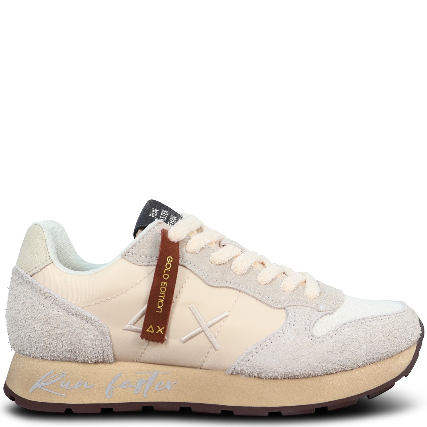 Sneakers bianca con riporti grigi per uomo