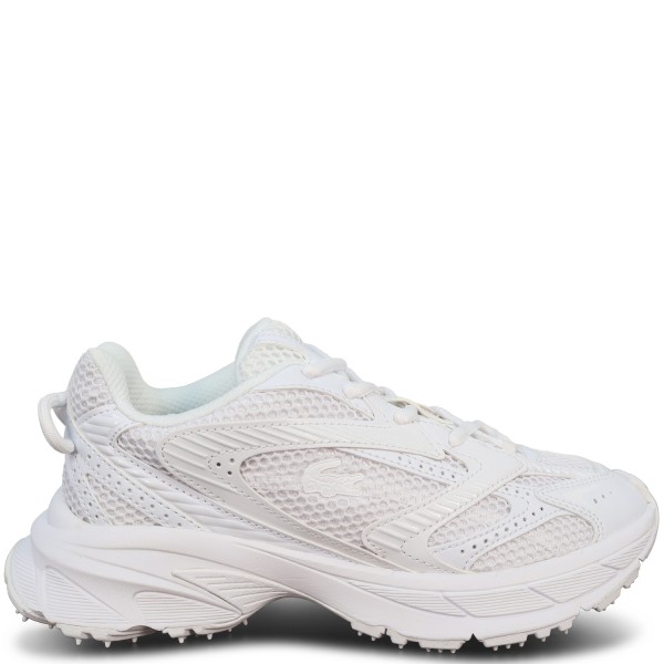 Sneakers bianche con mini logo per uomo