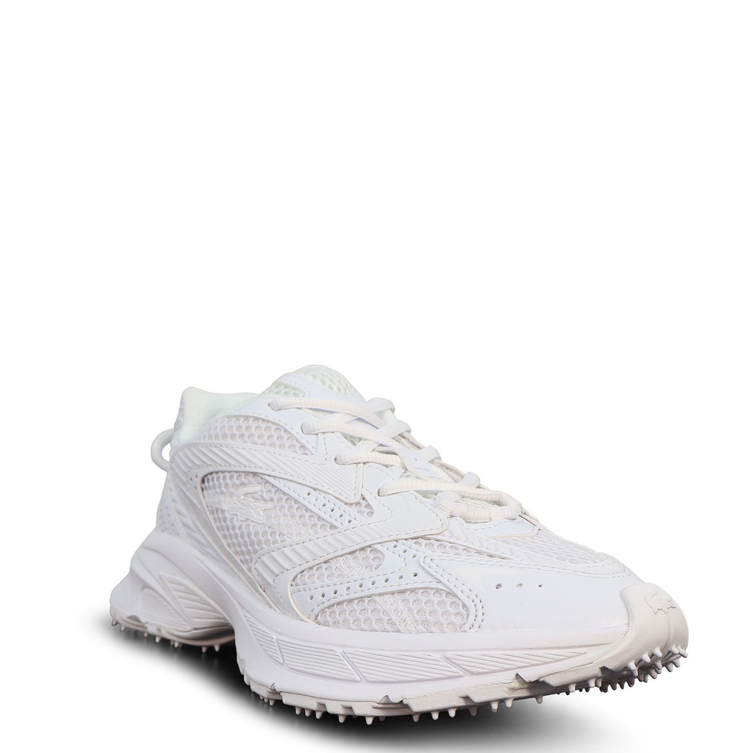 Sneakers bianche con mini logo per uomo 2