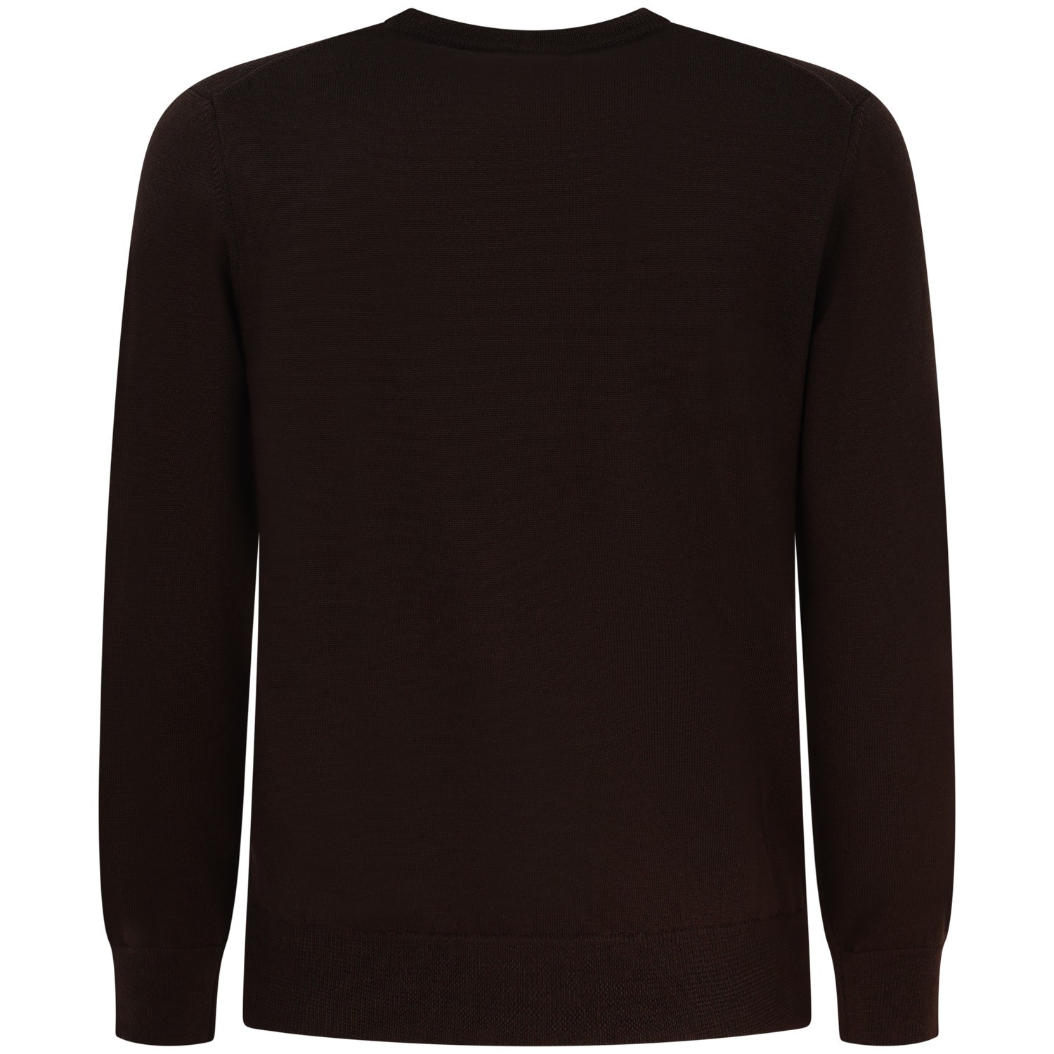 Maglione marrone con mini logo per uomo 2