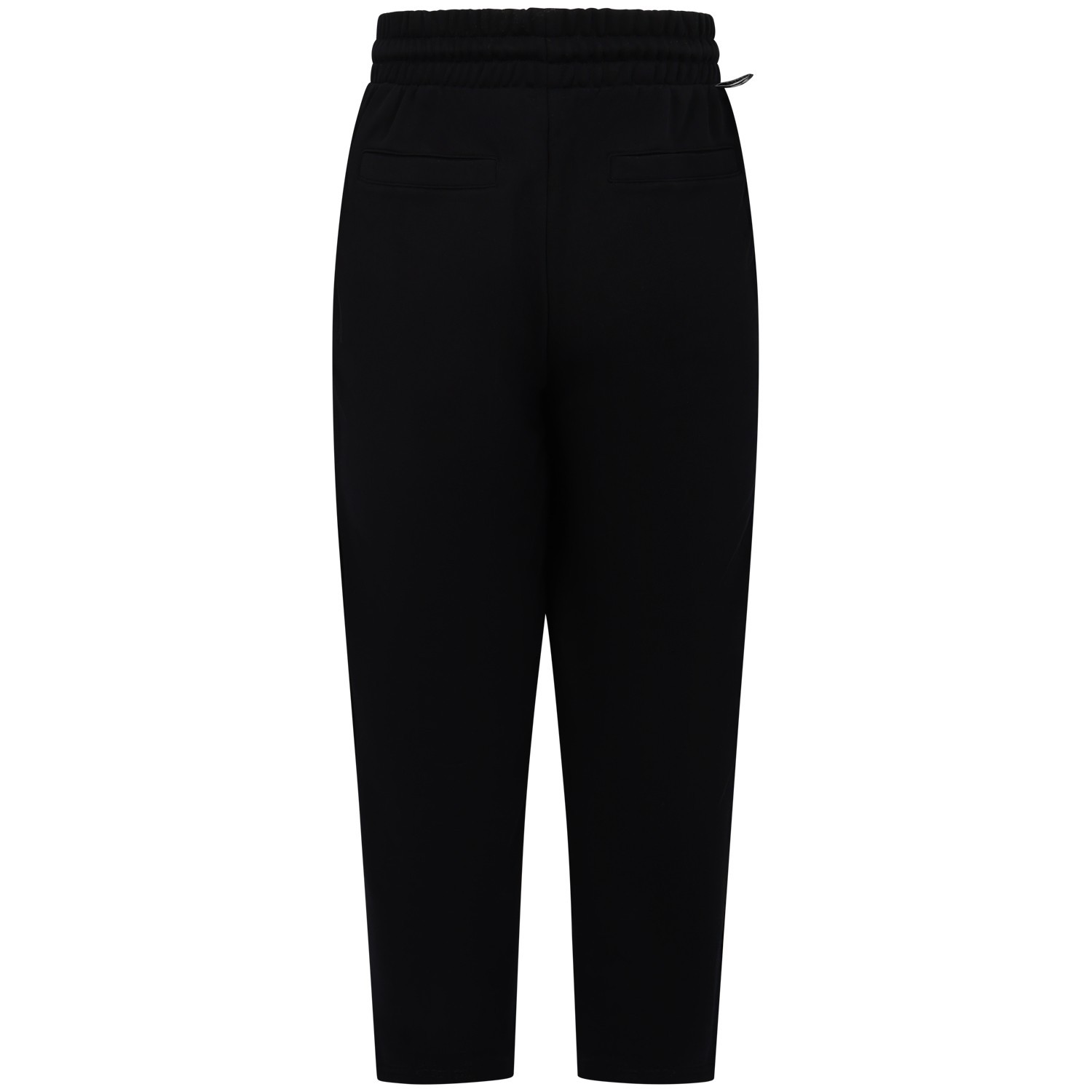 Pantalone nero tuta con patch logati per uomo 2