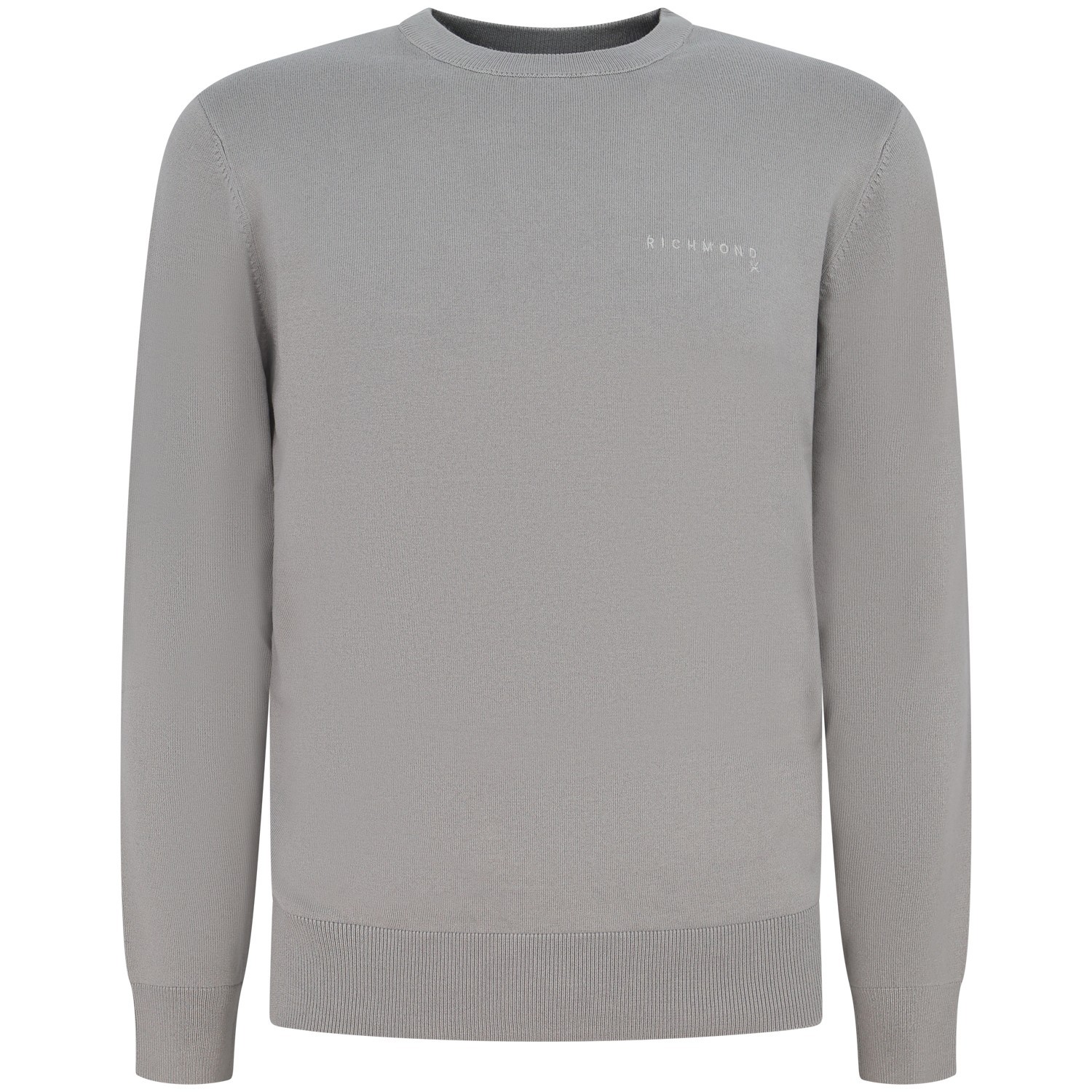 Maglione grigio con mini logo per uomo