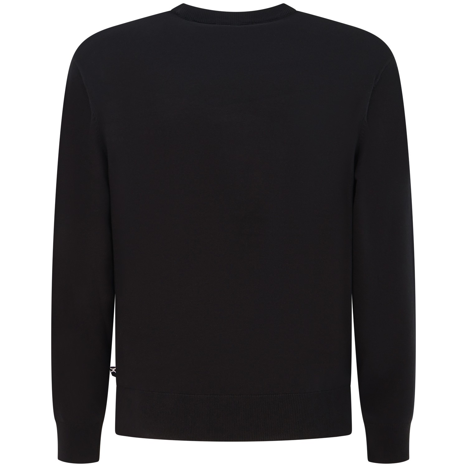 Maglione nero con mini logo per uomo 2