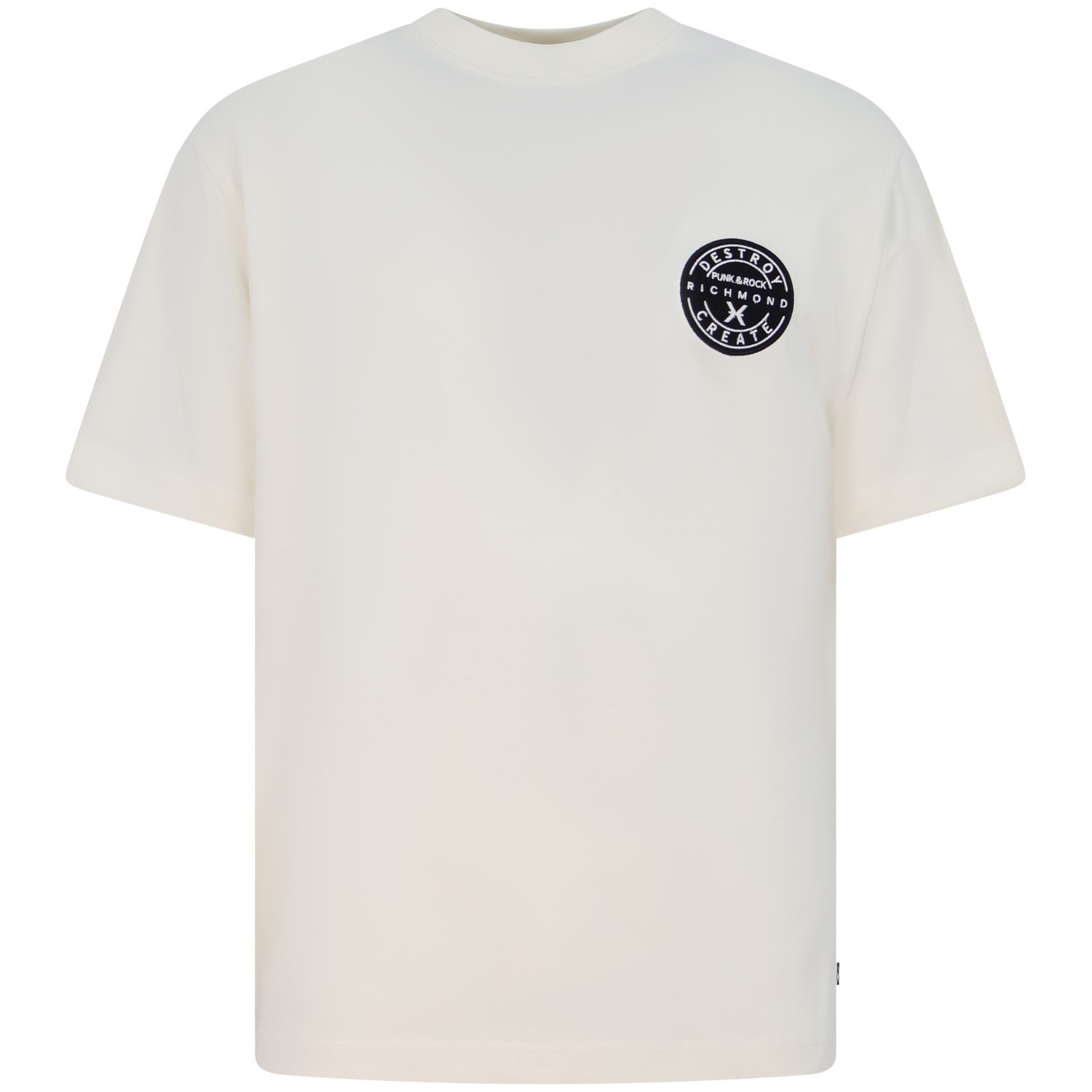 T-shirt bianca con logo per uomo