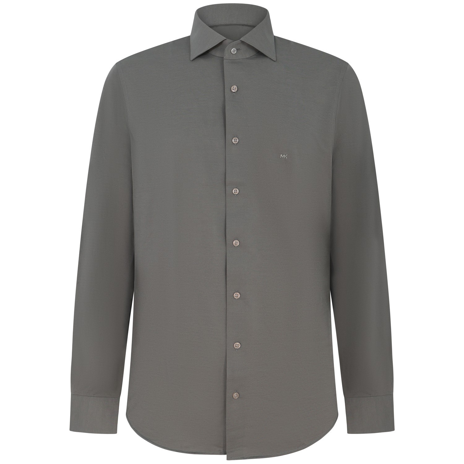 Camicia verde con mini logo per uomo