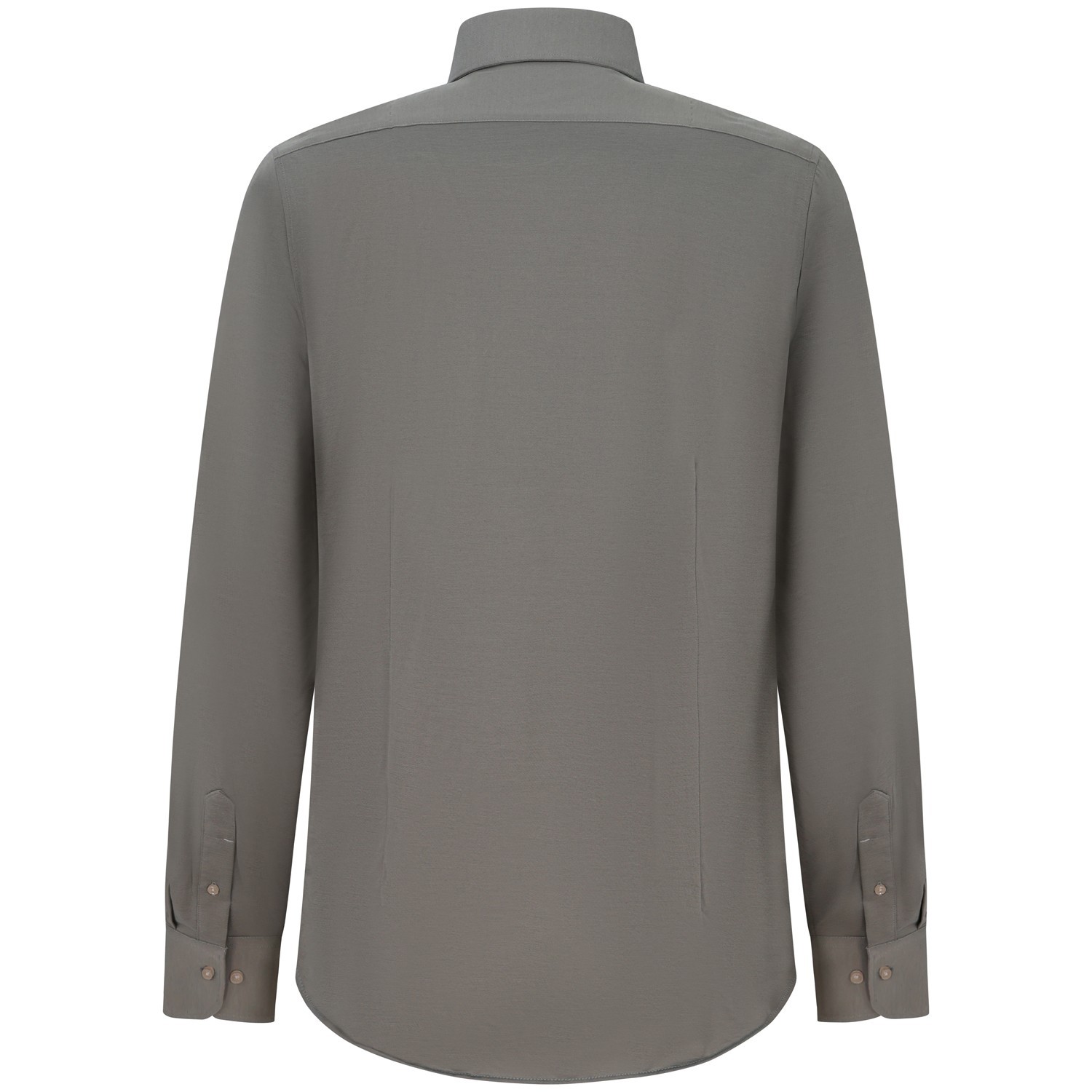 Camicia verde con mini logo per uomo 2