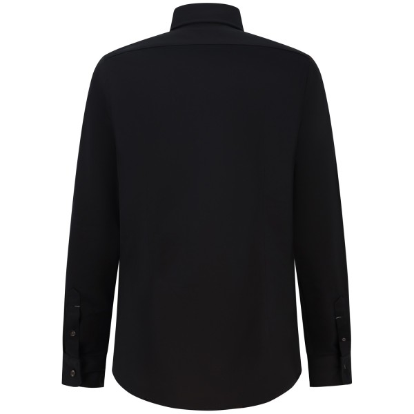 Camicia nera con mini logo per uomo