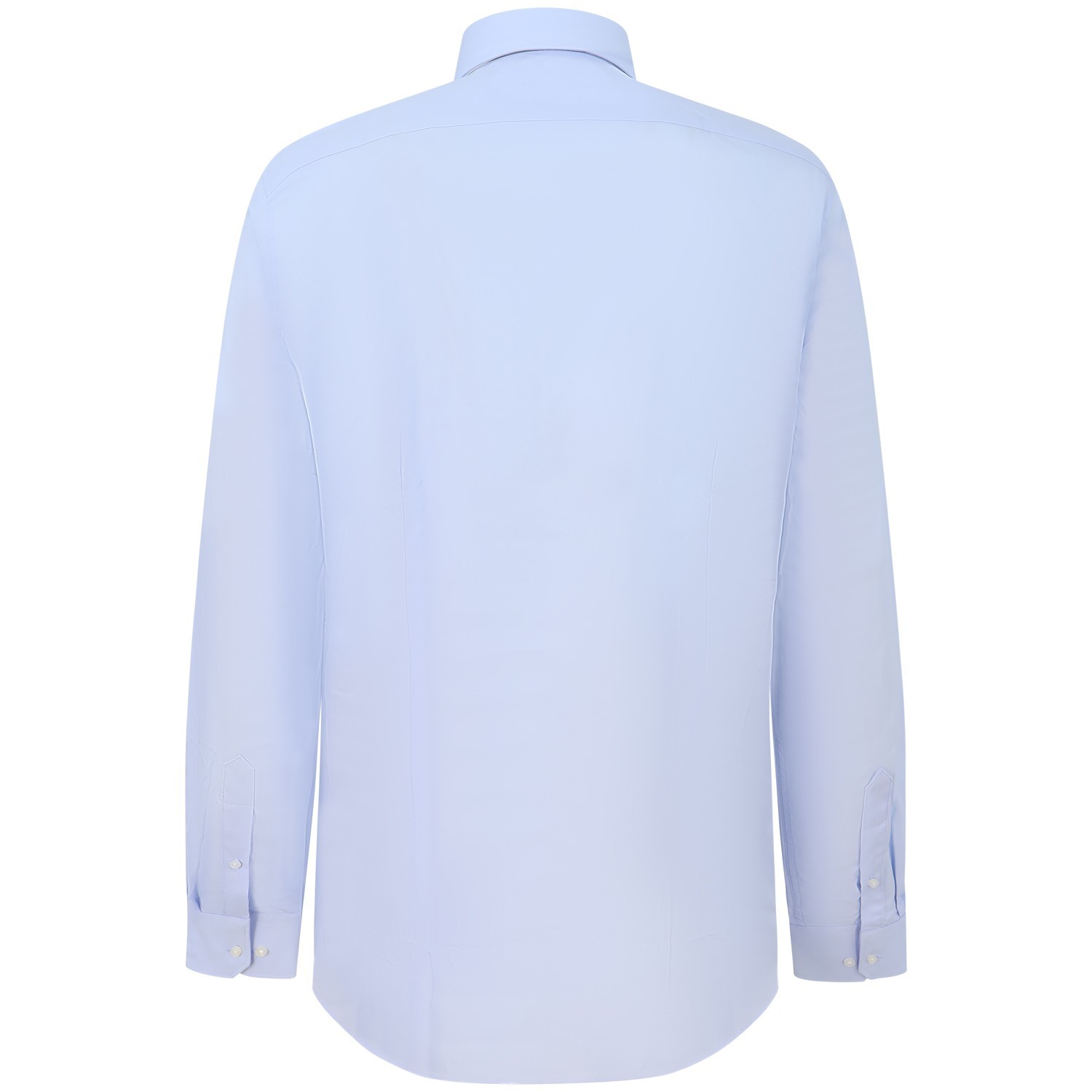 Camicia celeste con mini logo per uomo 2