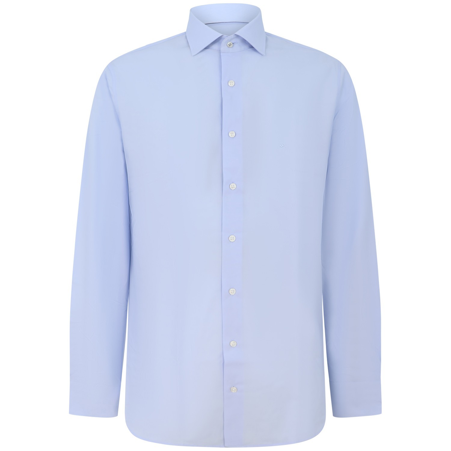 Camicia celeste con mini logo per uomo