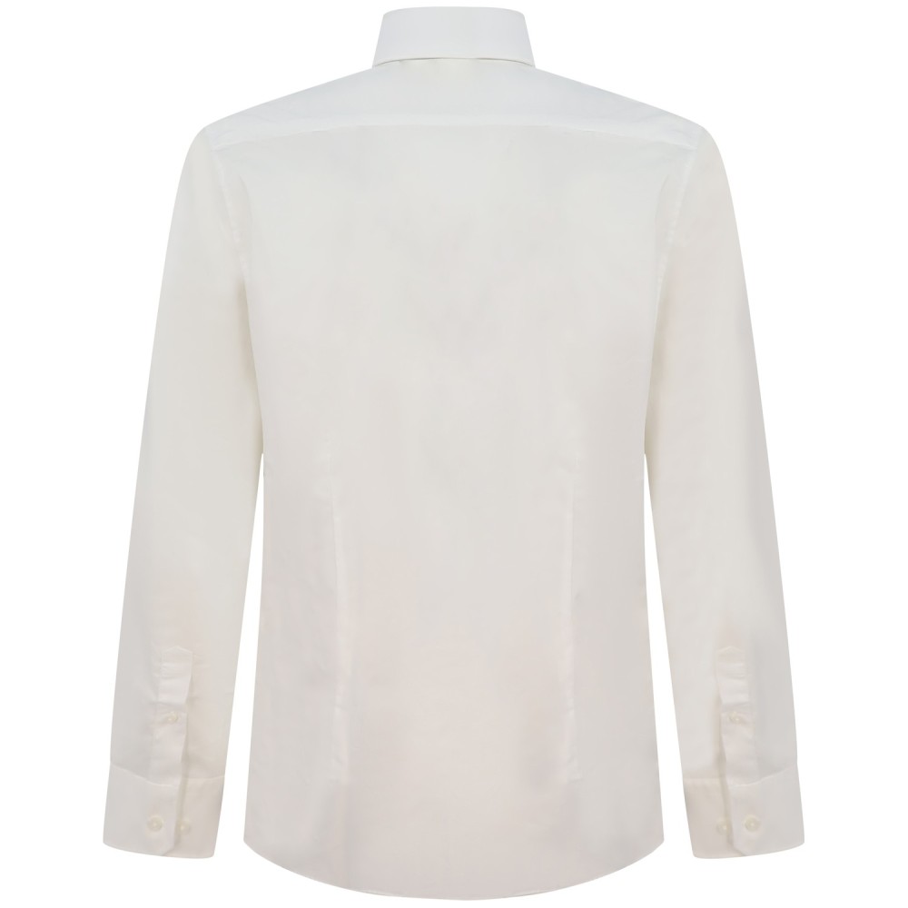 Camicia bianca con mini logo per uomo