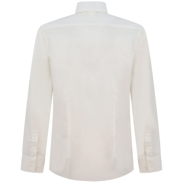 Camicia bianca con mini logo per uomo