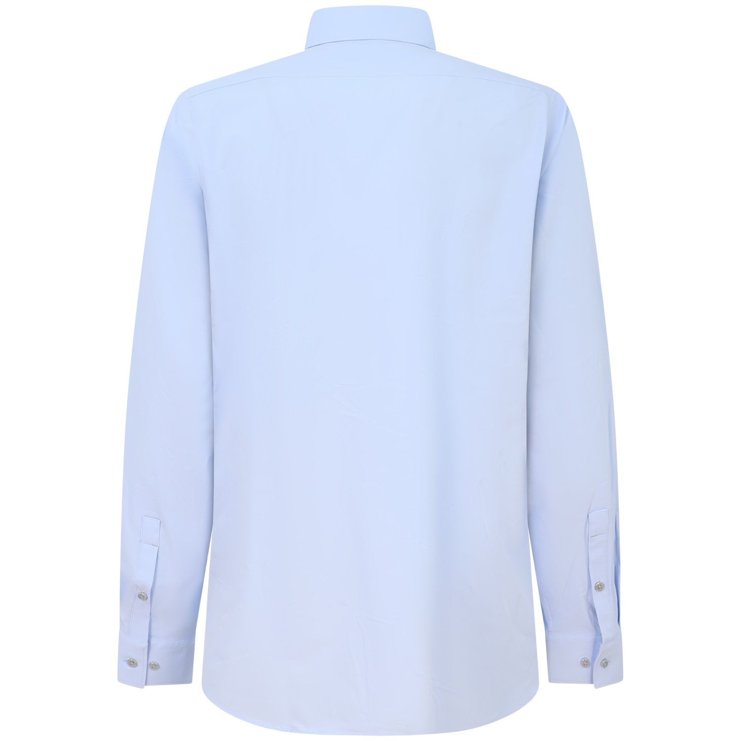 Camicia celeste con mini logo per uomo 2