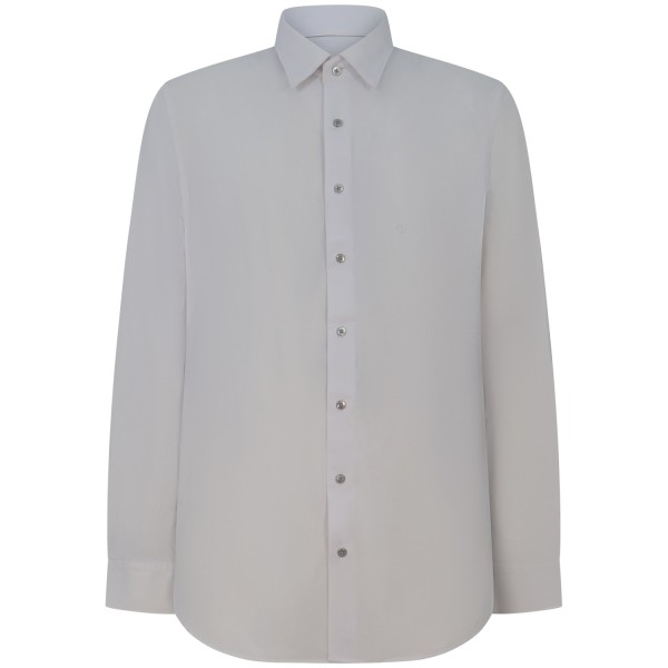 Camicia bianca con mini logo per uomo
