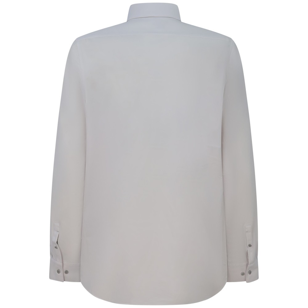 Camicia bianca con mini logo per uomo