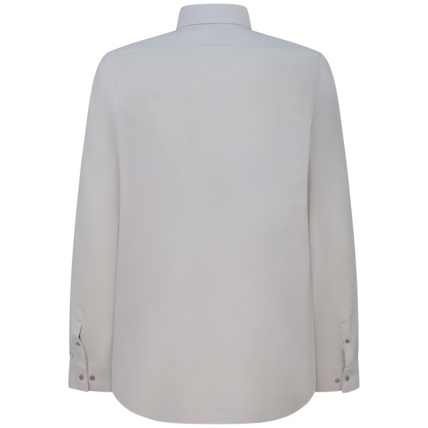 Camicia bianca con mini logo per uomo