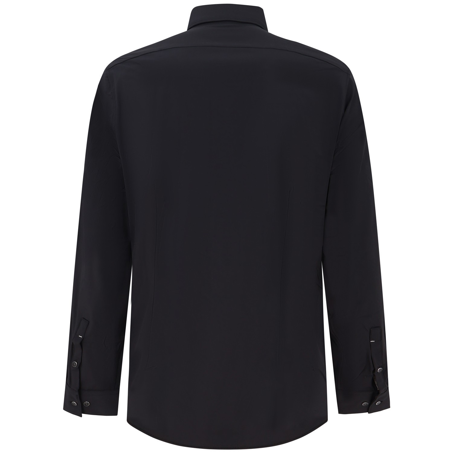 Camicia nera con mini logo per uomo