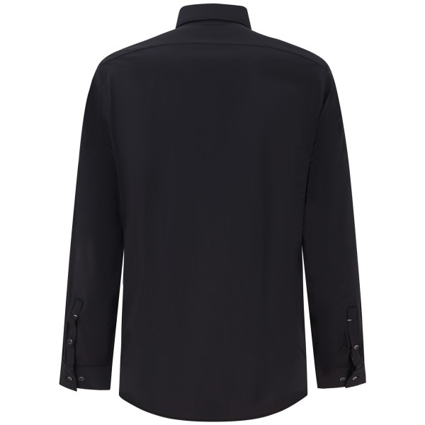 Camicia nera con mini logo per uomo