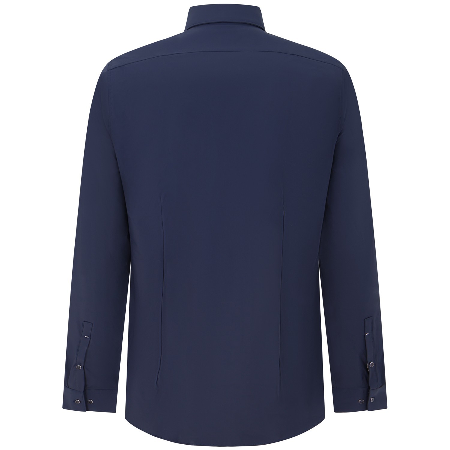 Camicia blu con mini logo per uomo