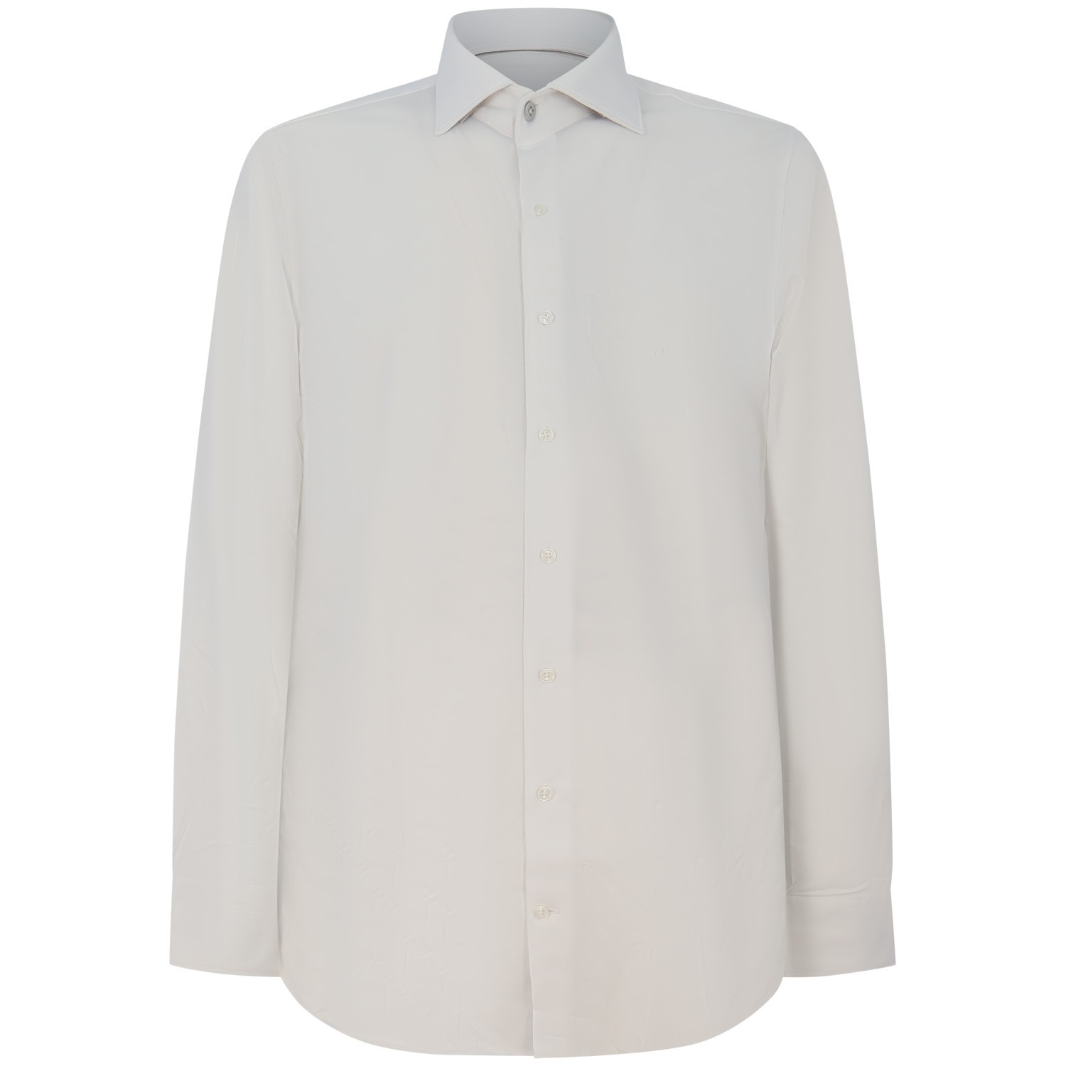 Camicia bianca con mini logo per uomo