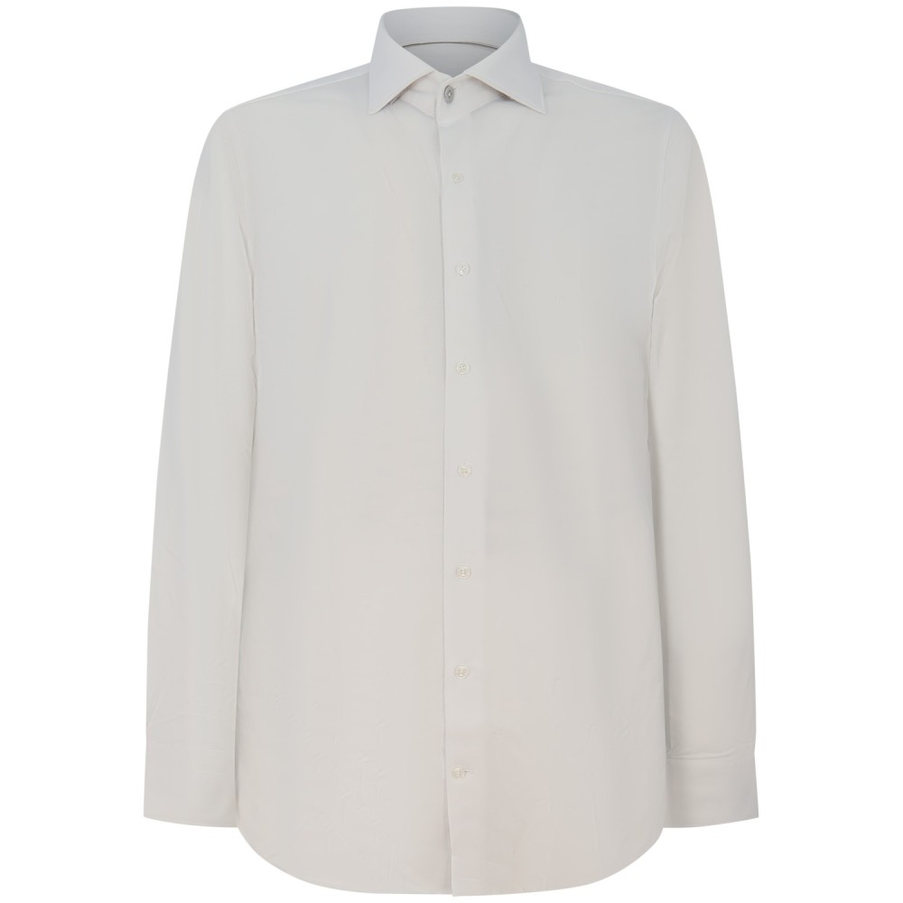 Camicia bianca con mini logo per uomo