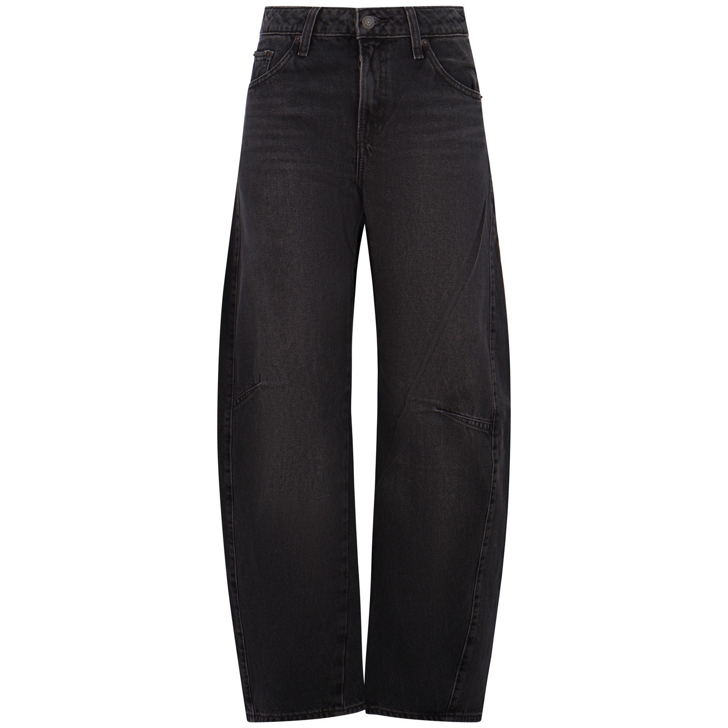 Jeans grigio 'Baggy Dad Barrel per donna