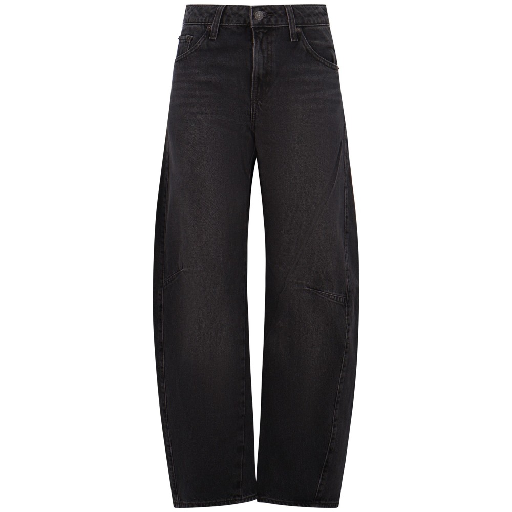 Jeans grigio 'Baggy Dad Barrel per donna