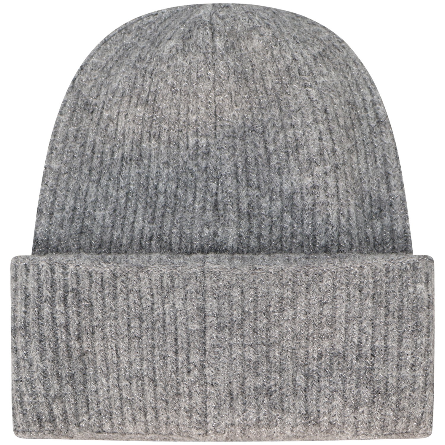 Cappello grigio con filato lurex per donna 2