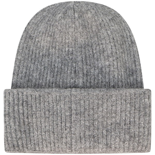 Cappello grigio con filato lurex per donna