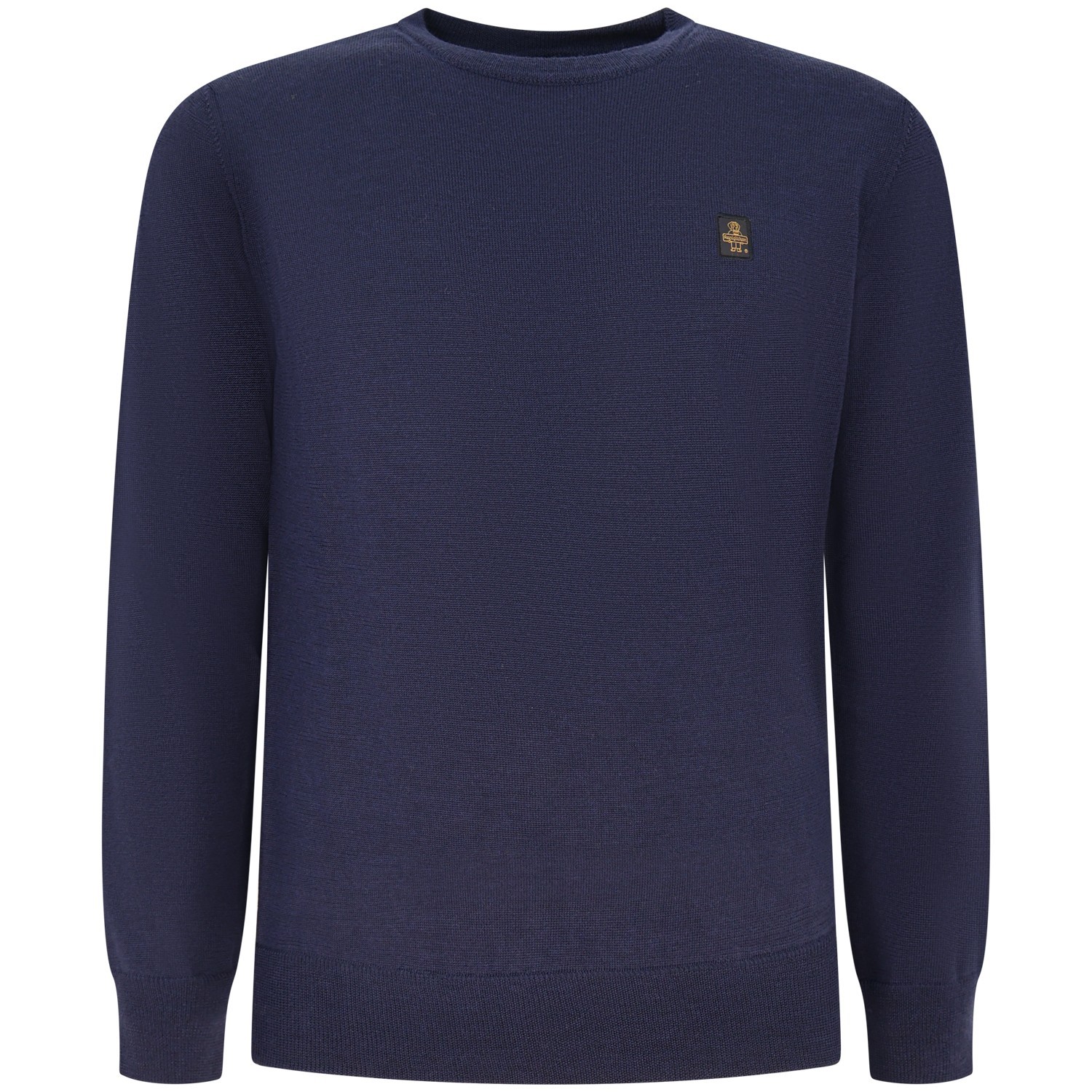Maglione blu con mini logo per uomo