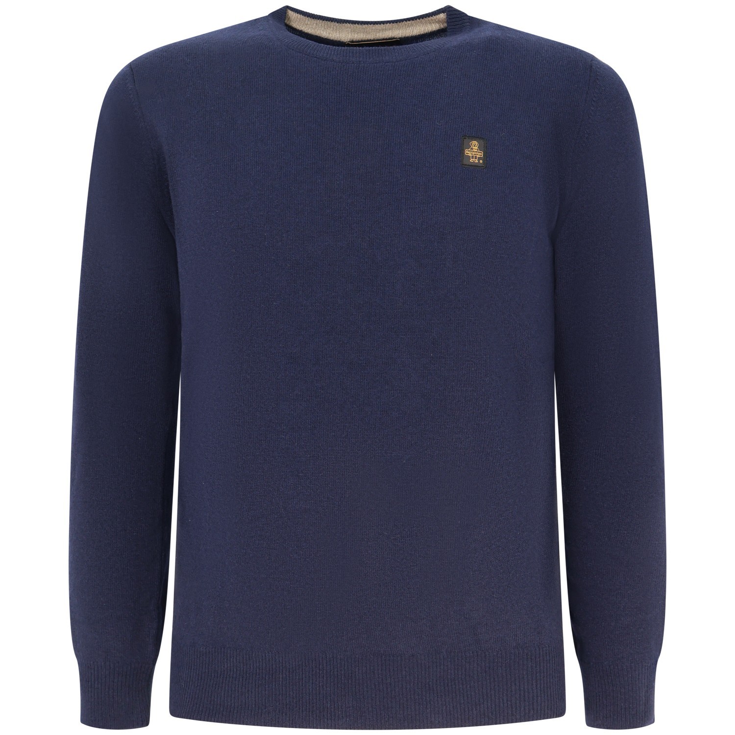 Maglione blu con mini logo per uomo