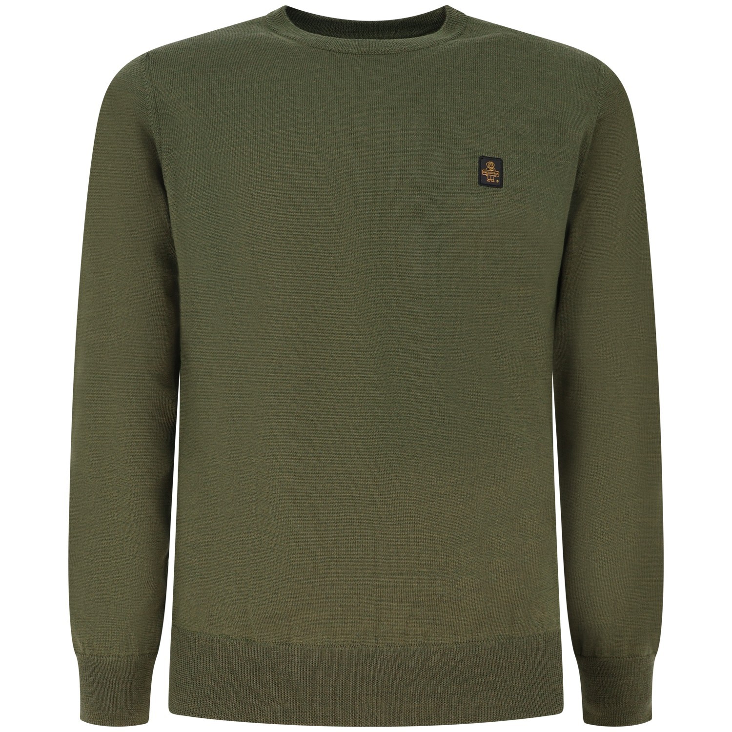 Maglione verde con mini logo per uomo