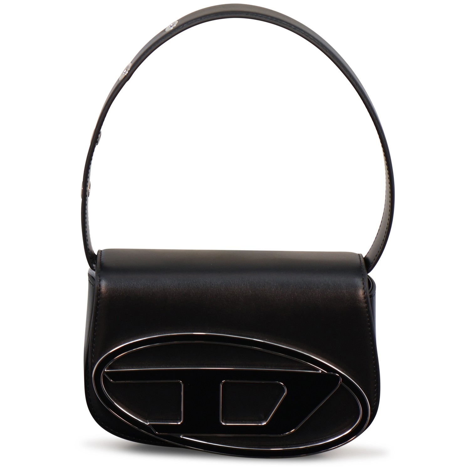 Borsa con logo nera per donna