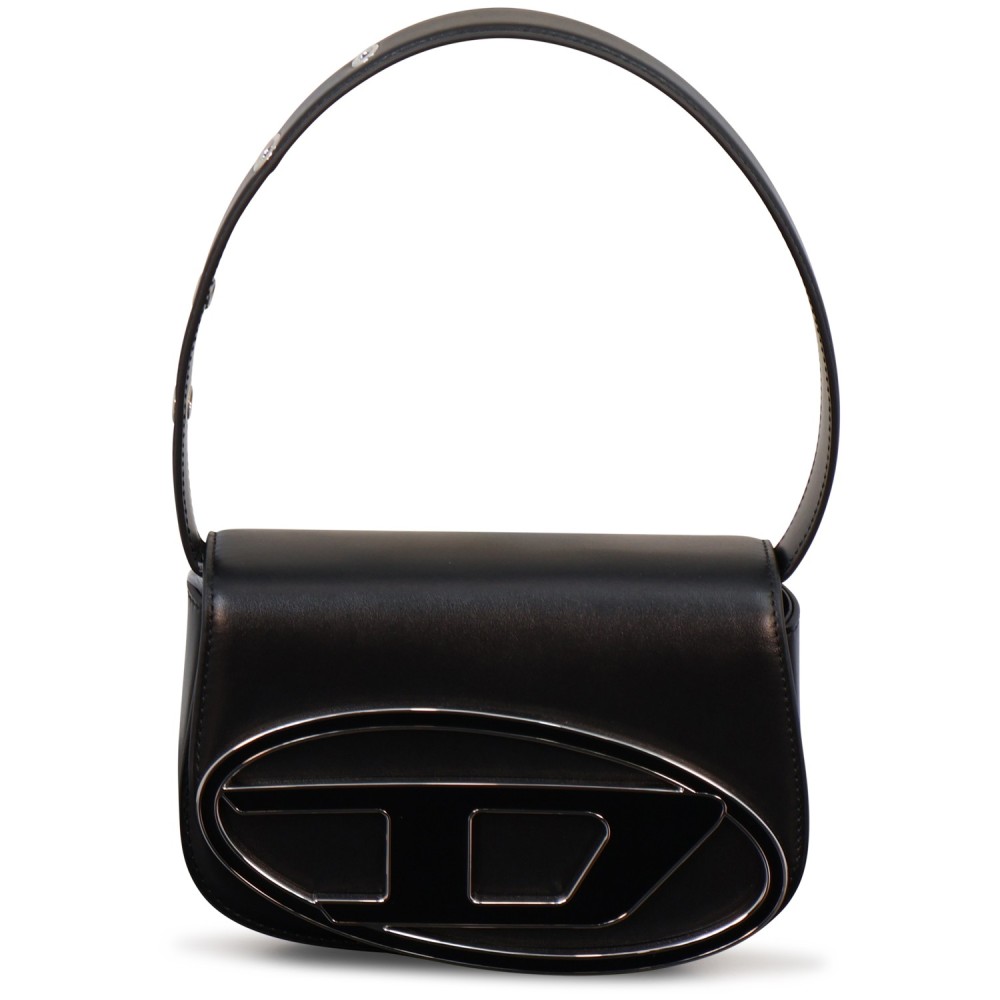 Borsa con logo nera per donna