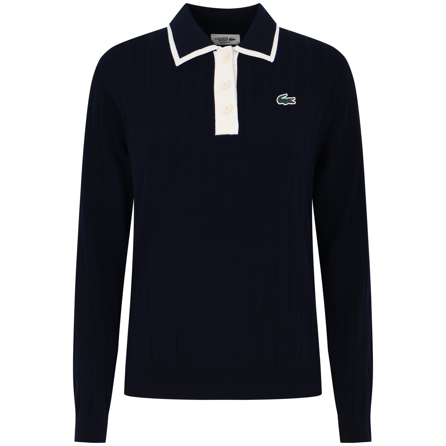Maglione blu  a costine per donna
