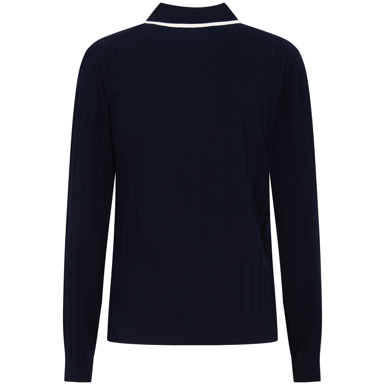 Maglione blu  a costine per donna 2