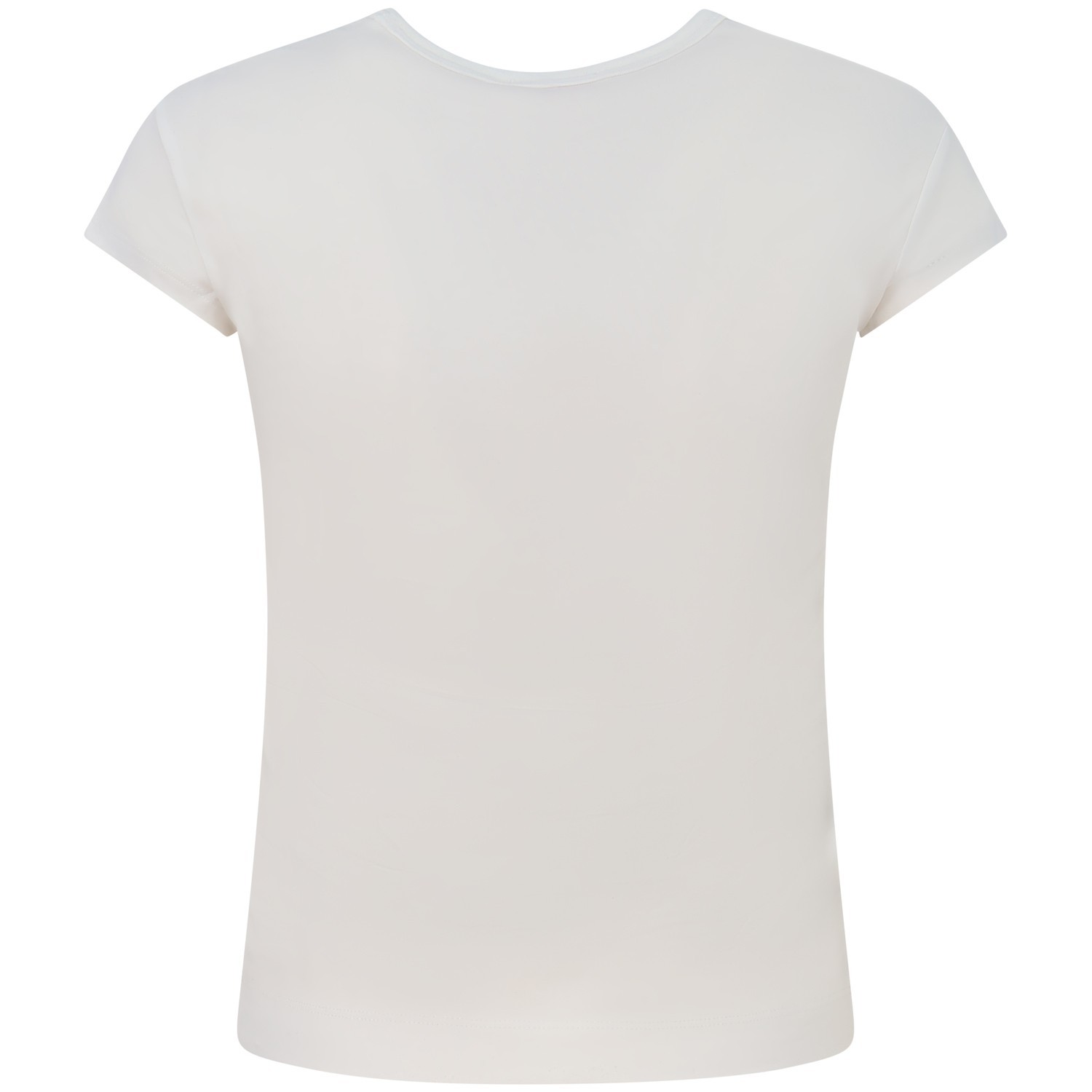 T-shirt bianca con logo  per donna 2