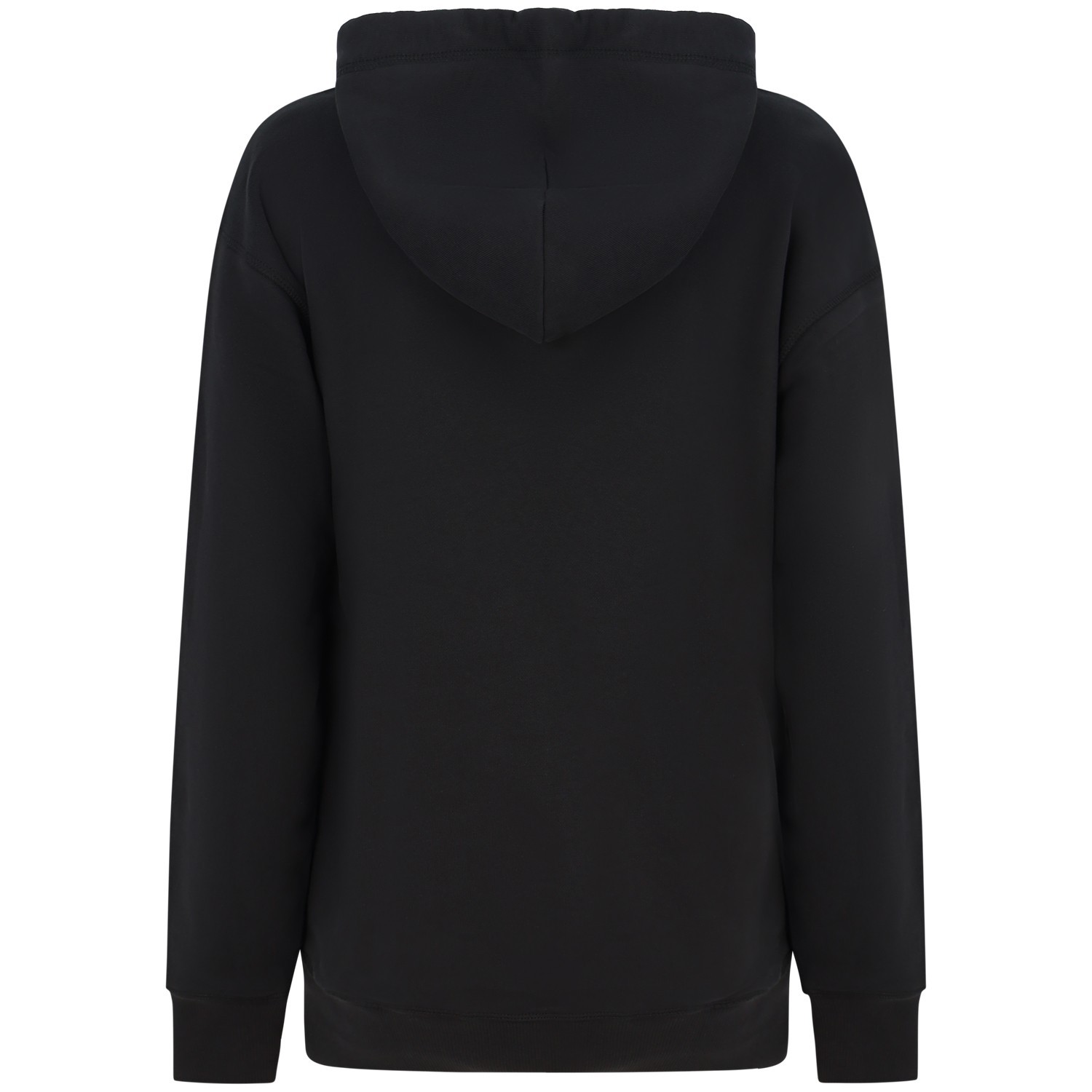 Felpa con cappuccio nera per donna 2