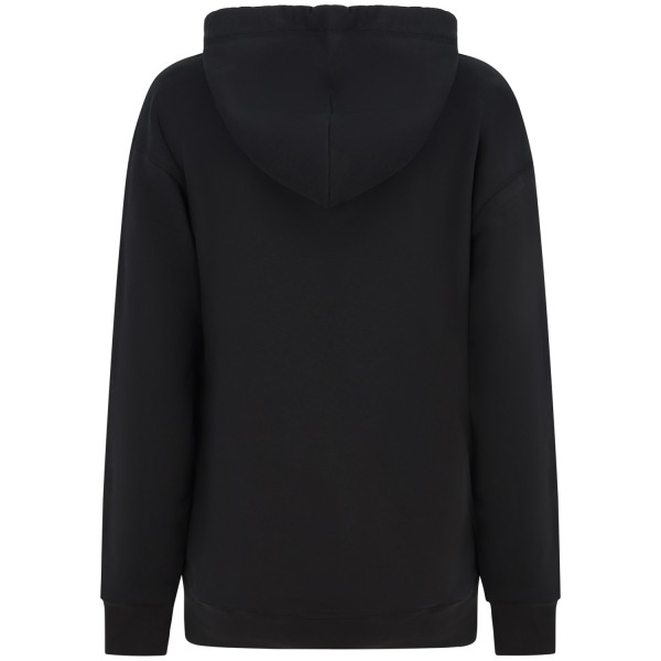 Felpa con cappuccio nera per donna