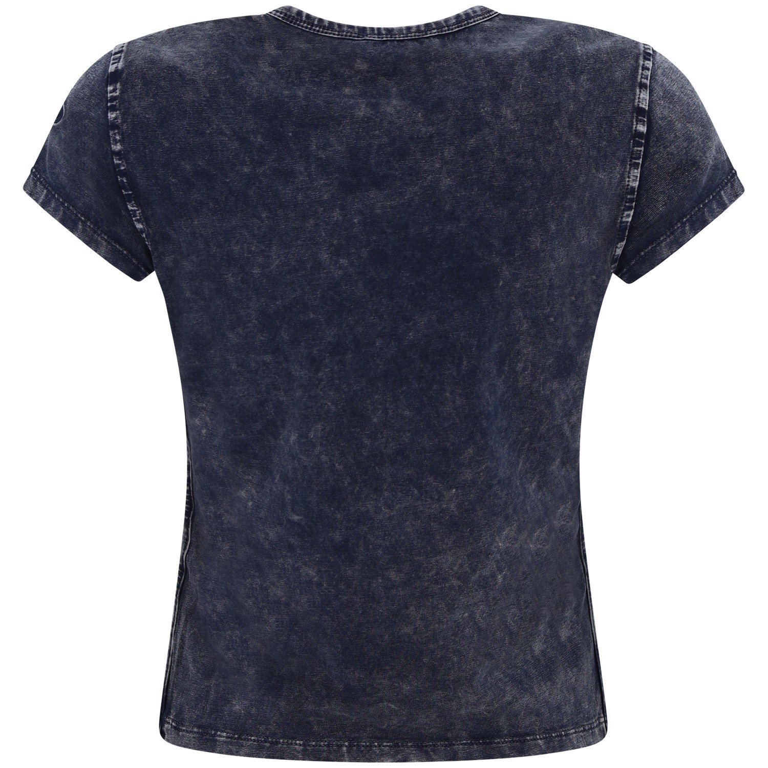 T-shirt blu con logo  per donna 2