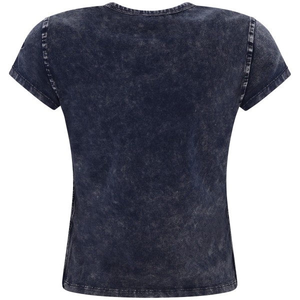 T-shirt blu con logo  per donna