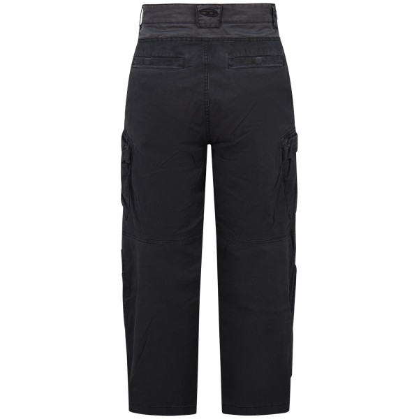 Pantalone nero con tasconi per uomo