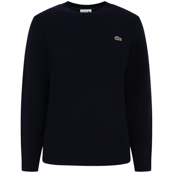 Maglione blu con mini logo per uomo