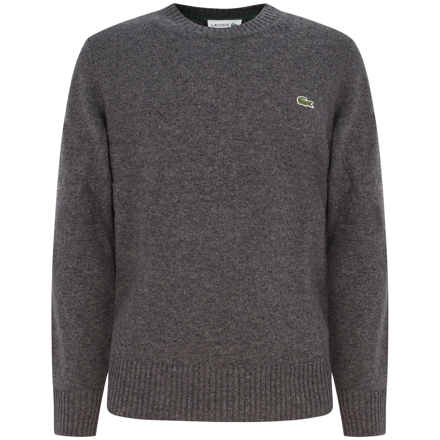 Maglione grigio con mini logo per uomo
