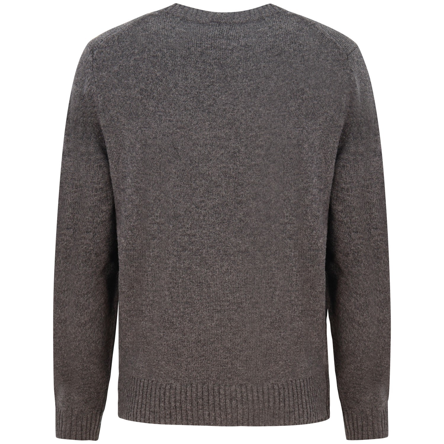 Maglione grigio con mini logo per uomo 2