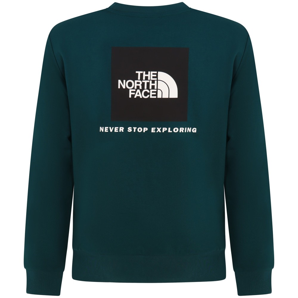 Felpa verde con mini logo per uomo