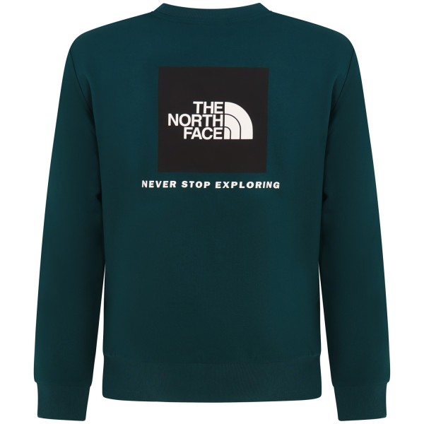 Felpa verde con mini logo per uomo
