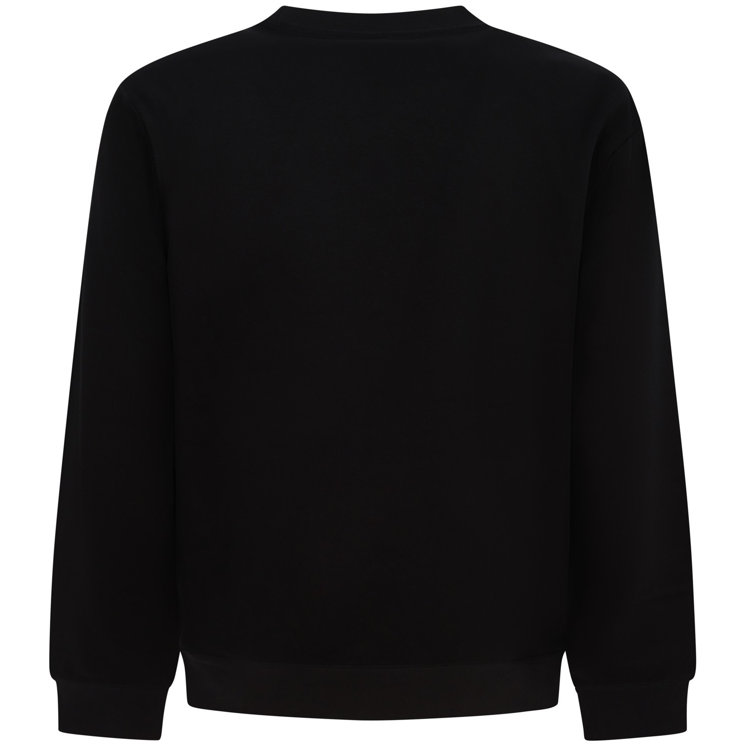 Felpa nera con mini logo per uomo 2