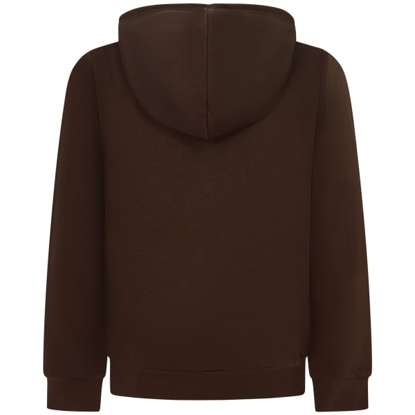 Felpa marrone con cappuccio per uomo