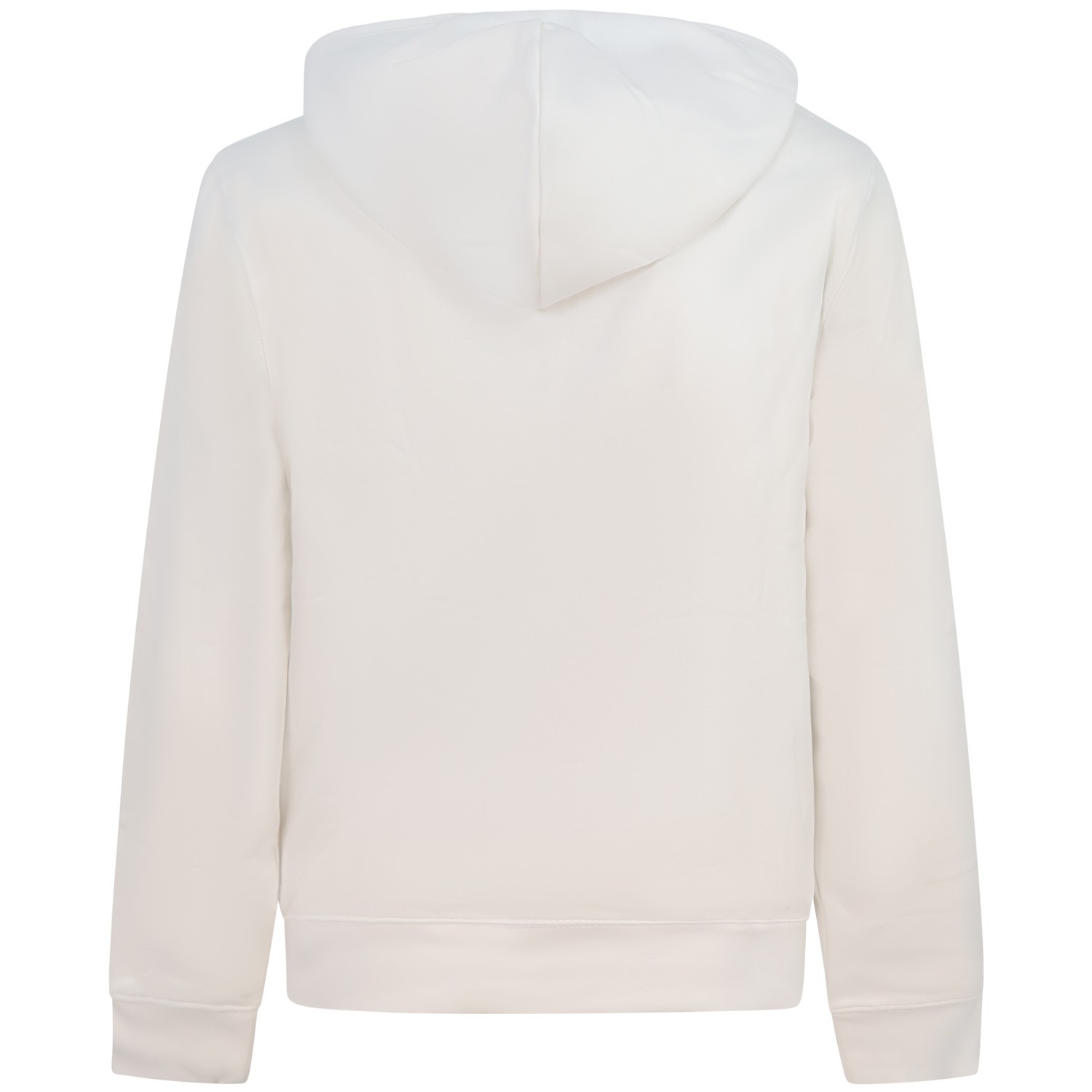 Felpa bianca con maxi logo centrale per uomo 2