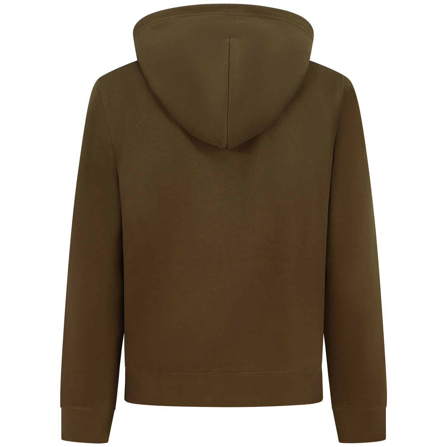 Felpa verde scuro con maxi logo centrale per uomo 2